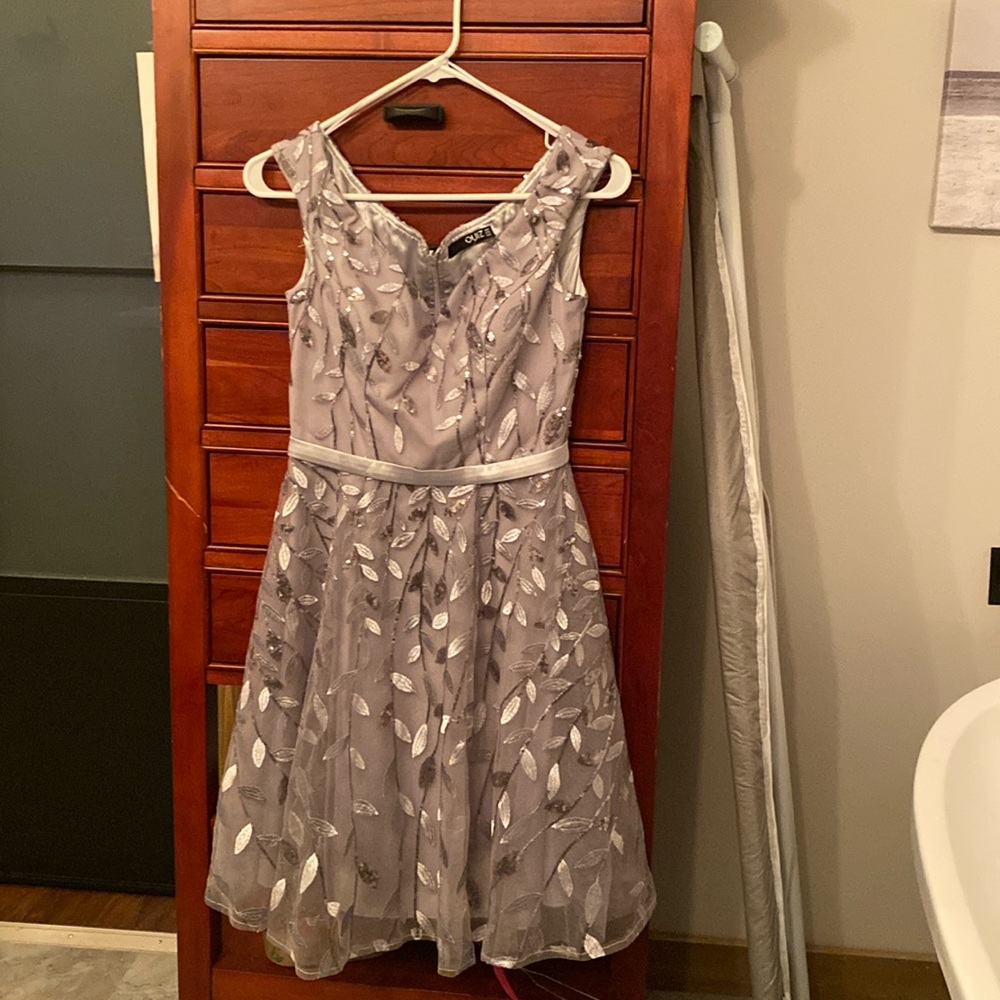Size 4 grey sequined dress